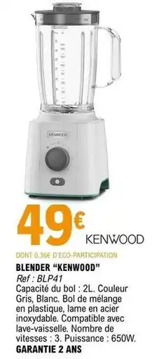 E.Leclerc Kenwood - blender k'enwood offre