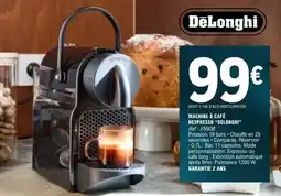 E.Leclerc Delonghi - machine a cafe nespresso offre