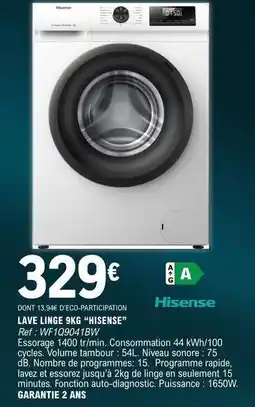 E.Leclerc Hisense - lave linge gok offre