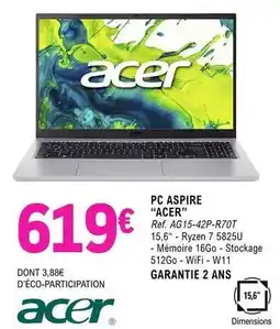 E.Leclerc Acer - pc aspire acer offre