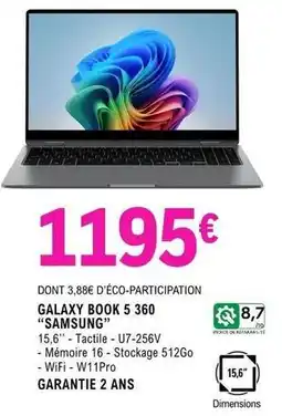 E.Leclerc Samsung - galaxy book 5 360 samsung offre