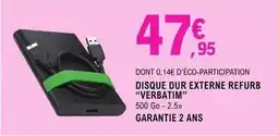 E.Leclerc Verbatim - disque dur externe refurb offre