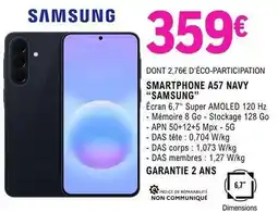 E.Leclerc Samsung - smartphone a57 navy offre