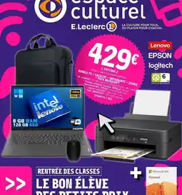E.Leclerc Epson - le bon éleve dts dentes dptv r65 offre