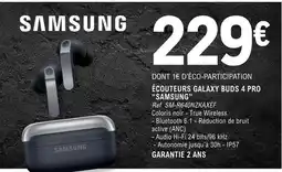 E.Leclerc Samsung - écouteurs galaxy buds 4 pro offre
