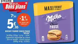 E.Leclerc Milka - biscuit fourré choco pause offre