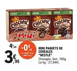 E.Leclerc Nestlé - mini paquets de céréales offre