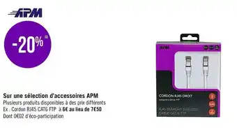 Géant Casino Apm bon plan sur une sélection d’accessoires de la marque apm offre