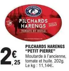 E.Leclerc Facile - pilchards harengs petit pierre offre