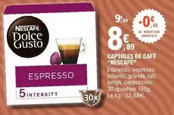 E.Leclerc Nescafé - capsules de café offre