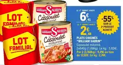 E.Leclerc William saurin - plats cuisines offre
