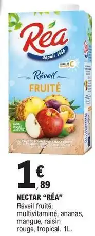 E.Leclerc Réveil fruité, multivitaminé, ananas, mangue, raisin rouge, tropical offre