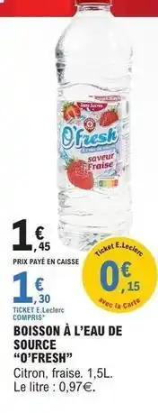 E.Leclerc E.leclerc - boisson à l'eau de source offre