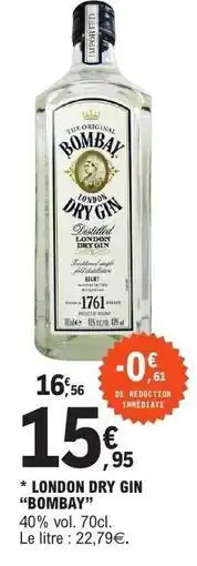 E.Leclerc London dry gin offre