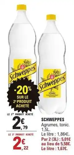 E.Leclerc Schweppes - tonic offre