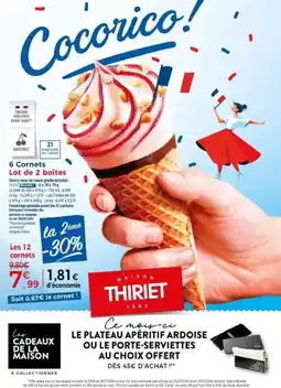 Thiriet 6 cornets offre