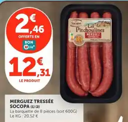 Utile SOCOPA Merguez tressée offre