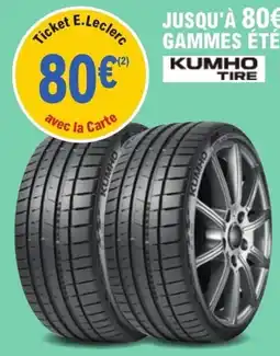 E.Leclerc L'Auto KUMHO TIRE offre