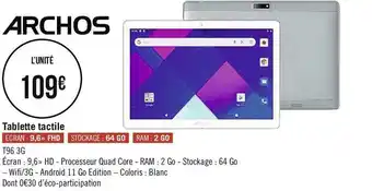 Archos tablette tactile