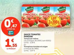 Utile PANZANI Sauce tomates offre