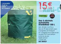 Brico Pro NORTENE Sac à déchets autostable STANDBAG 150 L offre