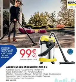 Brico Pro KÄRCHER Aspirateur eau et poussières WD 3 S offre