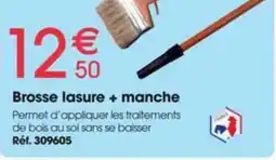 Brico Pro Brosse lasure + manche offre