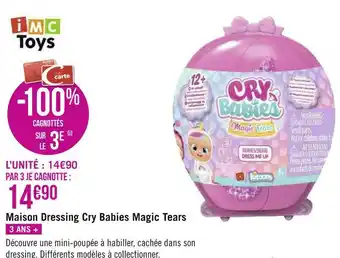 Cry babies maison dressing cry babies magic tears