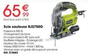 RYOBI Scie sauteuse RJS750G