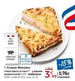 Thiriet Croque-Monsieur offre