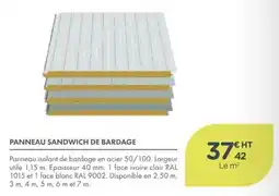 Point Vert PANNEAU SANDWICH DE BARDAGE offre