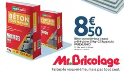 Mr Bricolage PAREXLANKO Béton ou mortier tous travaux pret-gacher offre