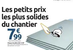Mr Bricolage Plaque de plâtre BA 13 NF offre