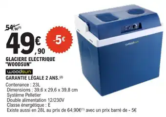 WOODSUN GLACIERE ELECTRIQUE