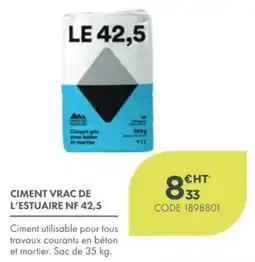 Point Vert L'ESTUAIRE Ciment gris offre