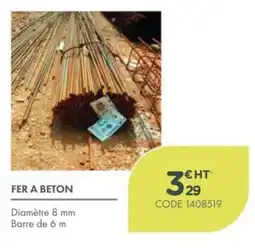 Point Vert FER A BETON offre
