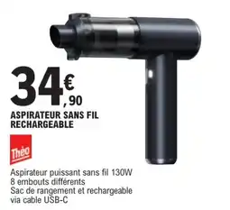 E.Leclerc L'Auto Théo Aspirateur sans fil rechargeable offre