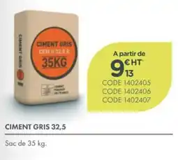 Point Vert CIMENT GRIS offre