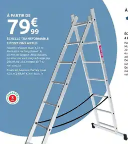 Mr Bricolage ARTUB ÉCHELLE TRANSFORMABLE offre