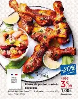 Thiriet Pilons de poulet marinés barbecue offre