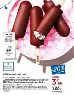 Thiriet 6 Bâtonnets Alcool offre