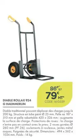 Point Vert G HAEMMERLIN DIABLE ROLLAX 924 offre