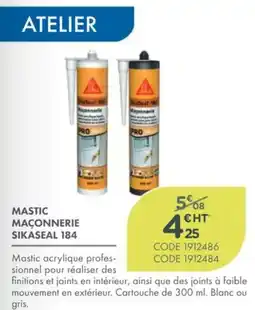 Point Vert SIKASEAL Mastic maçonnerie offre