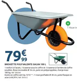 Mr Bricolage BROUETTE POLYVALENTE GALVA offre