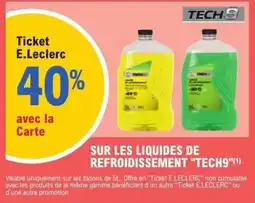E.Leclerc L'Auto Tech9 liquides de refroidissement offre