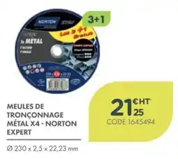 Point Vert NORTON MEULES DE TRONÇONNAGE MÉTAL offre