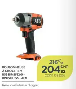 Point Vert AEG BOULONNEUSE À CHOCS 18 V offre