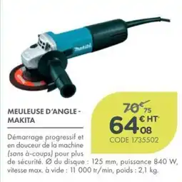 Point Vert MAKITA MEULEUSE D'ANGLE offre