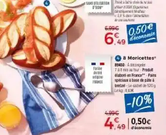 Thiriet 8 Moricettes offre