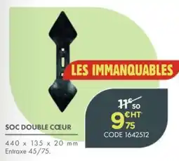 Point Vert SOC DOUBLE CŒUR offre